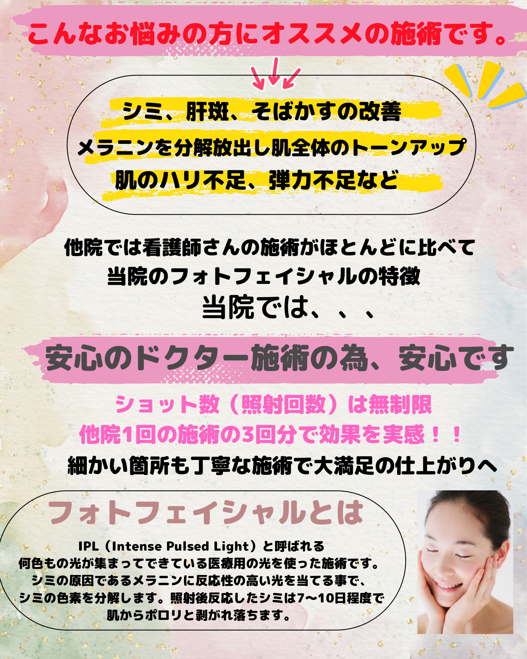 フォトフェイシャルの説明